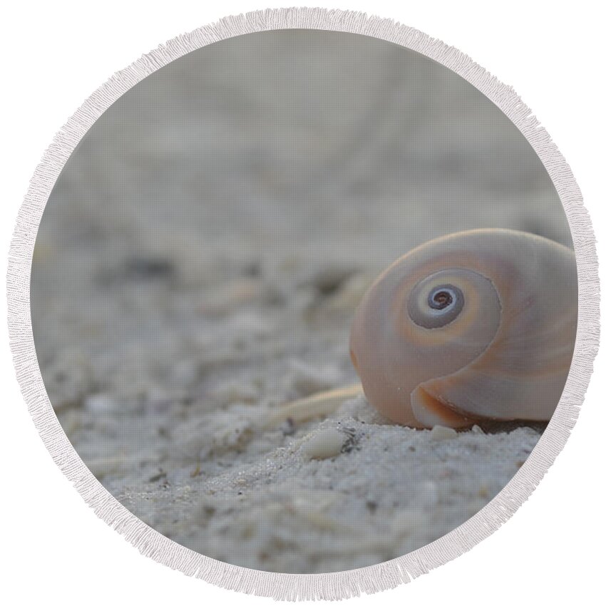 Seashell Round Beach Towel featuring the photograph Always... #1 by Melanie Moraga