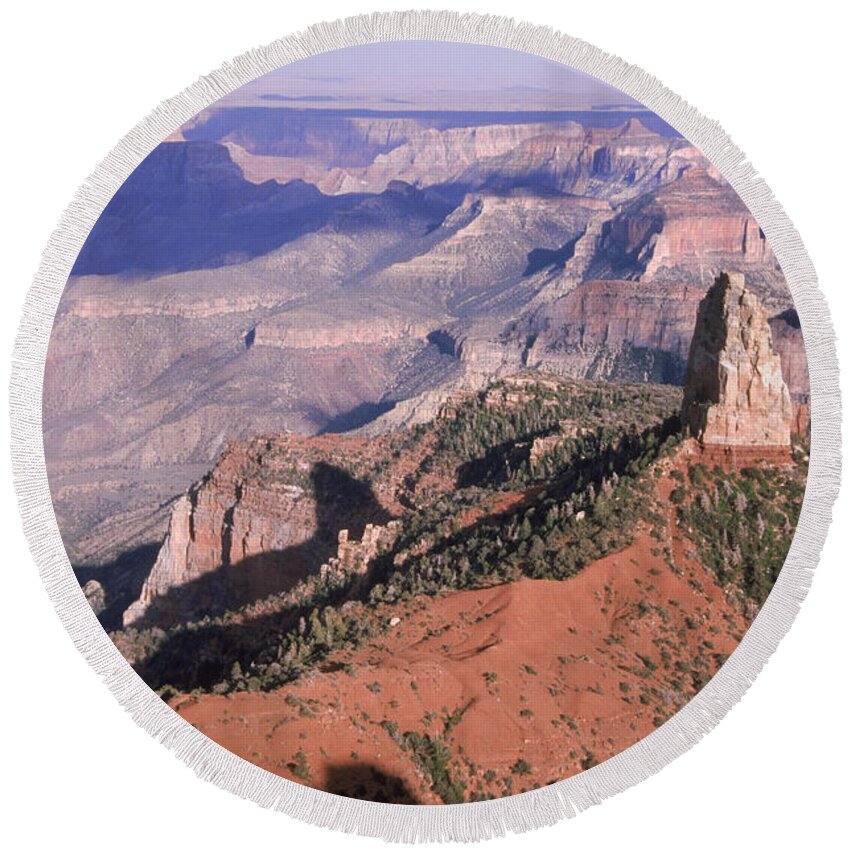 Grand Canyon Round Beach Towel featuring the photograph Grand Canyon by Mark Newman