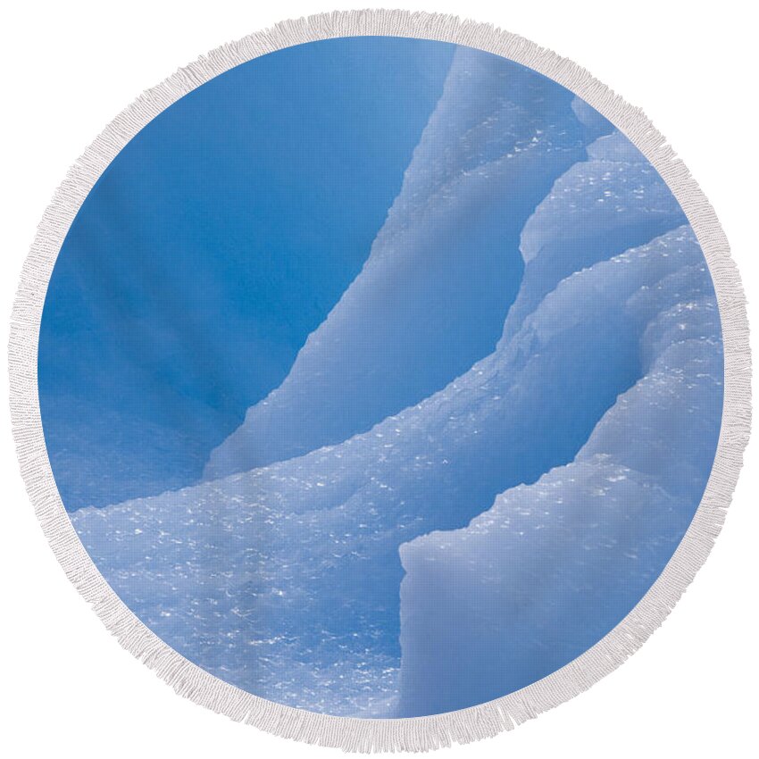 Iceberg Round Beach Towel featuring the photograph Iceberg #16 by John Shaw