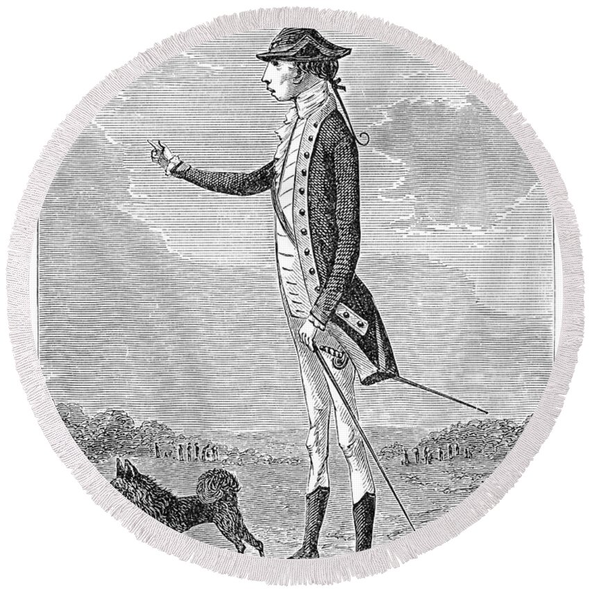 18th Century Round Beach Towel featuring the photograph Charles Lee (1731-1782) #2 by Granger