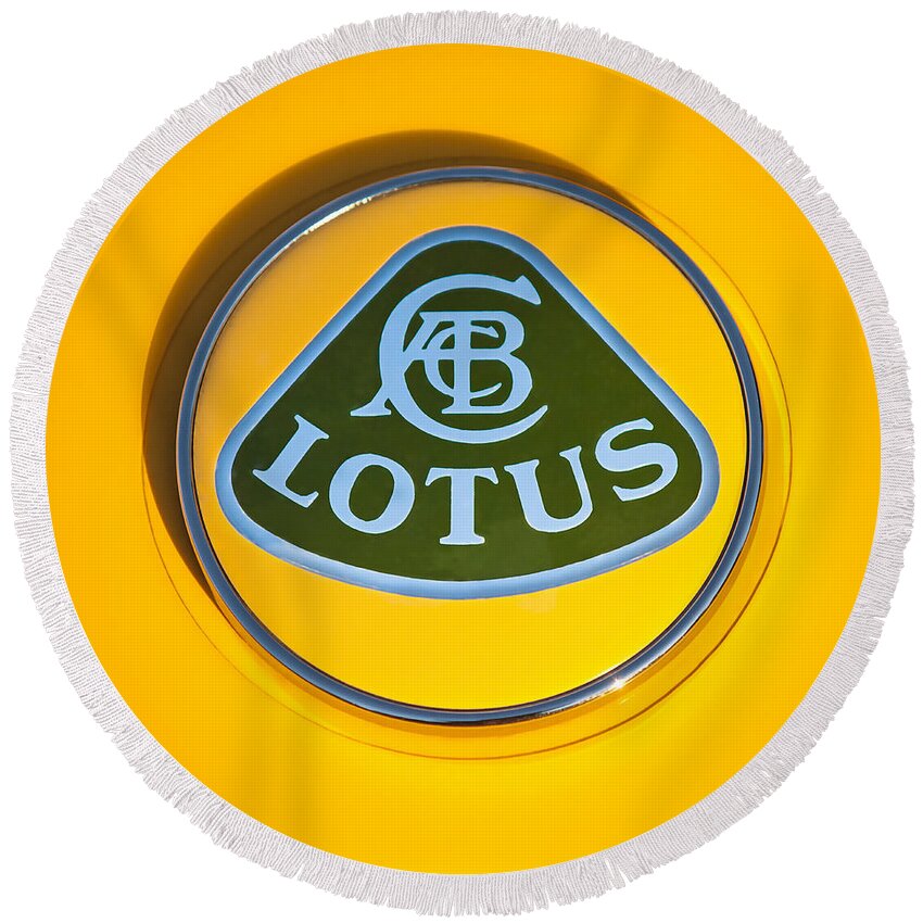 Lotus Emblem Round Beach Towel featuring the photograph Lotus Emblem #2 by Jill Reger