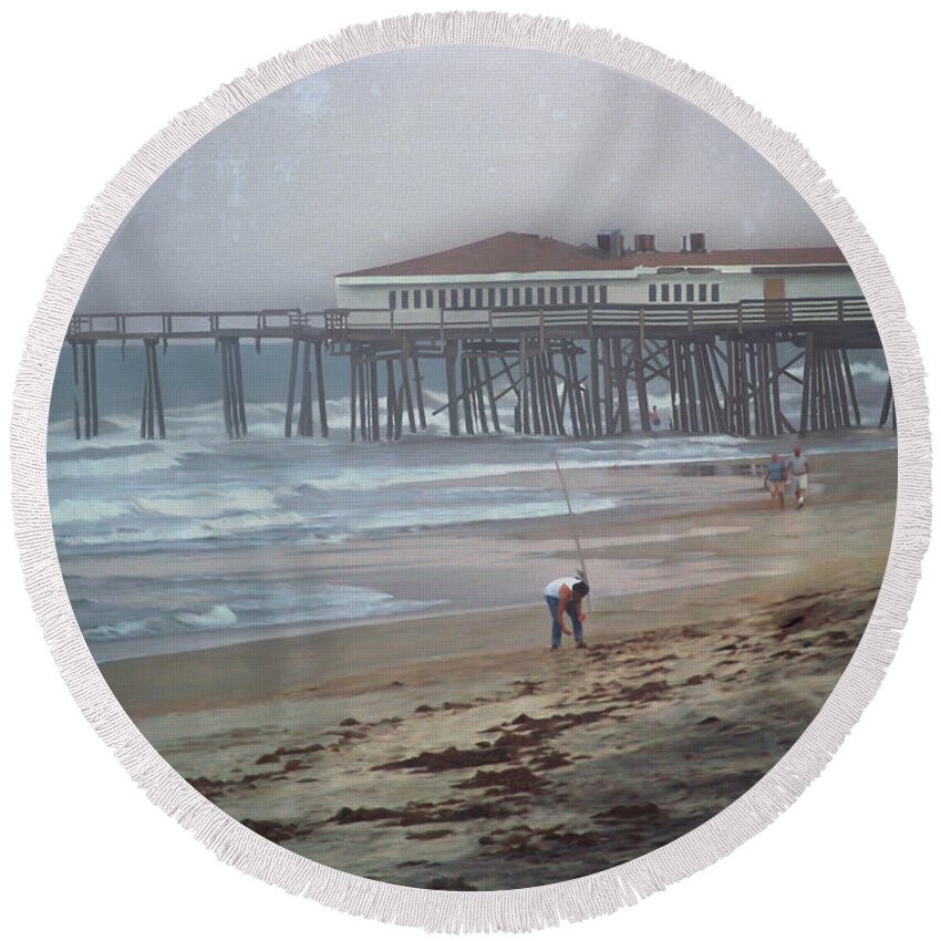 Fine Art Round Beach Towel featuring the photograph After the Hurricane by Patricia Griffin Brett