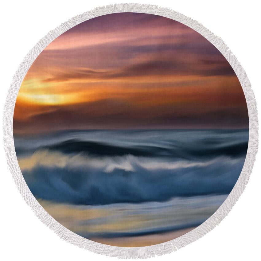 Beach Round Beach Towel featuring the digital art Beyond Beyond by Vincent Franco