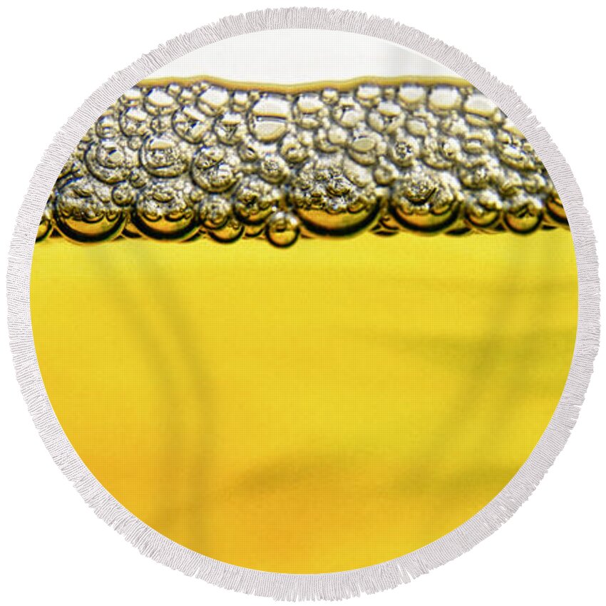 Abstract Round Beach Towel featuring the photograph Brewed by Stelios Kleanthous