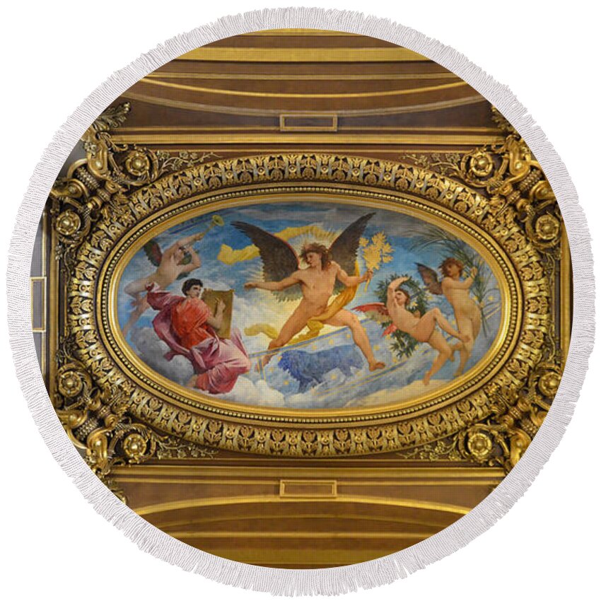 Ceiling Painting By Paul Baudry In The Grand Foyer Of The Paris