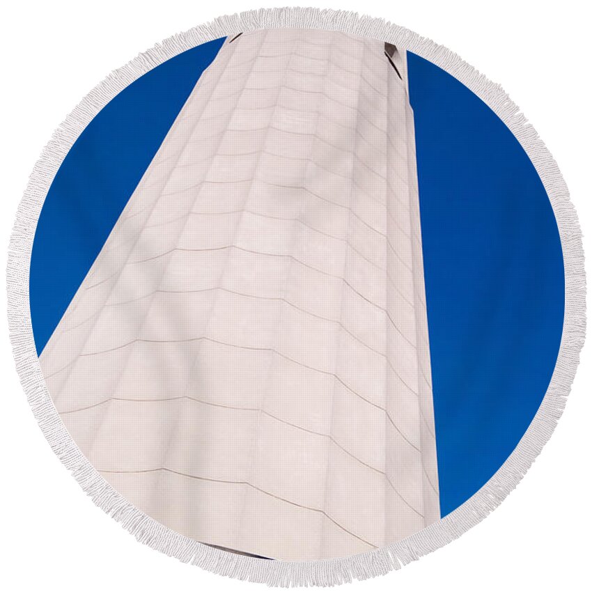 Coit Tower Round Beach Towel featuring the photograph Coit Tower San Francisco by David Smith