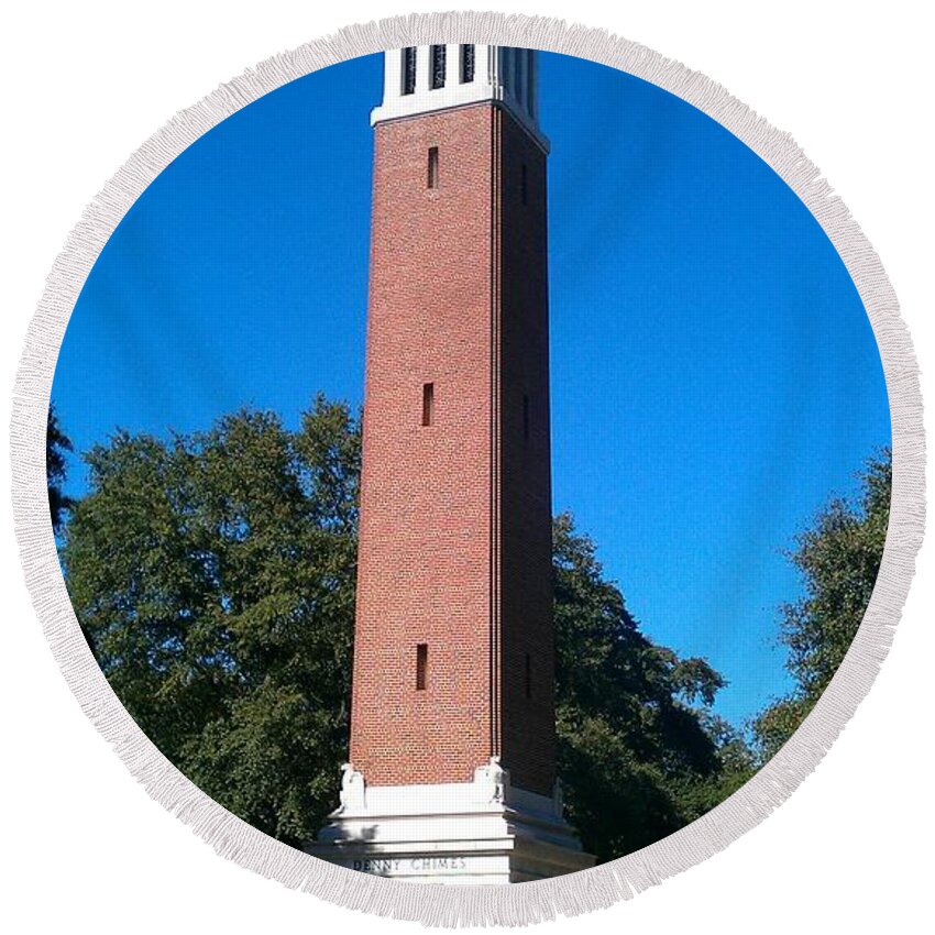 Gameday Round Beach Towel featuring the photograph Denny Chimes by Kenny Glover