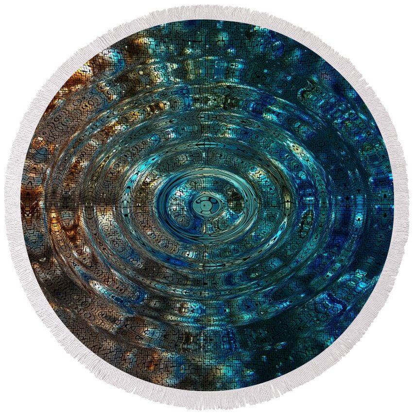 Bubble Round Beach Towel featuring the photograph Fizzing Time by Joseph Baril