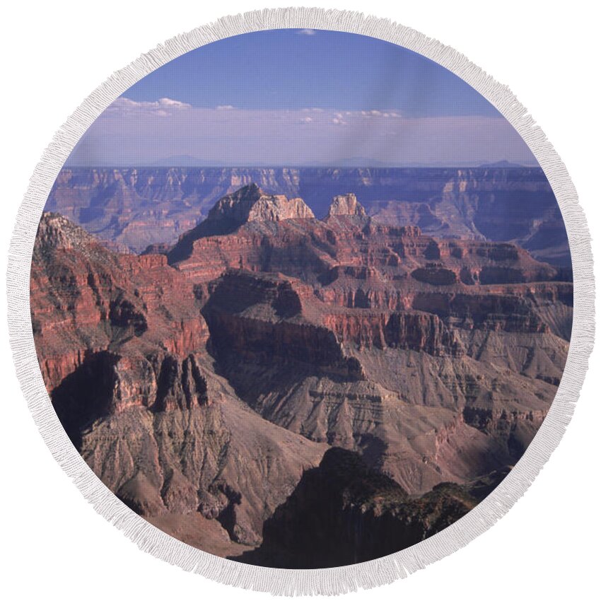 Grand Canyon Round Beach Towel featuring the photograph Grand Canyon by Mark Newman