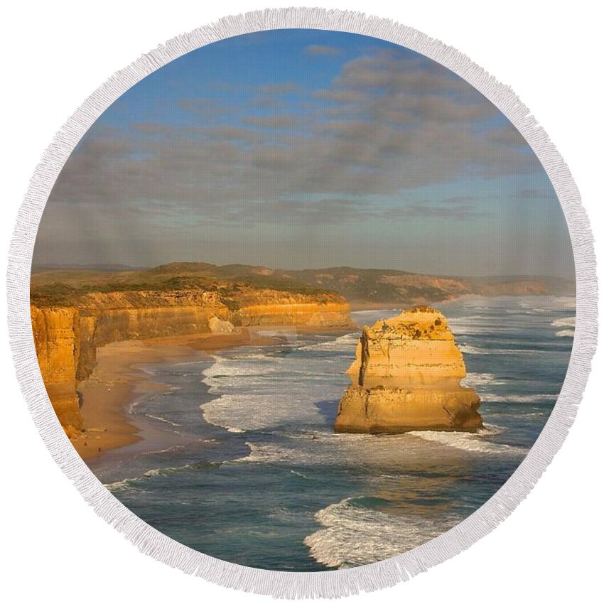 Australia Round Beach Towel featuring the photograph Great Ocean Road #2 by Stuart Litoff
