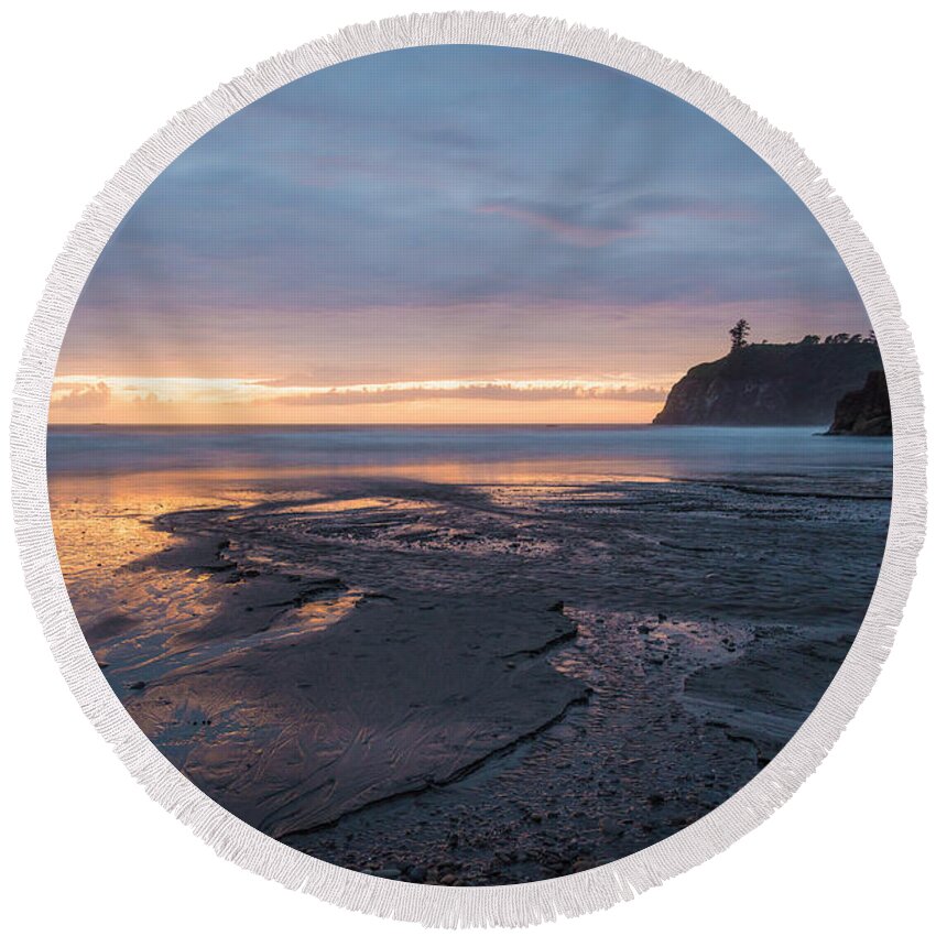 Olympic National Park Round Beach Towel featuring the photograph Holy Endings by Kristopher Schoenleber