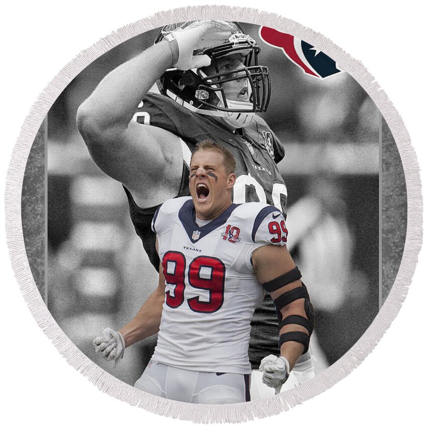 Jj Watt Round Beach Towels