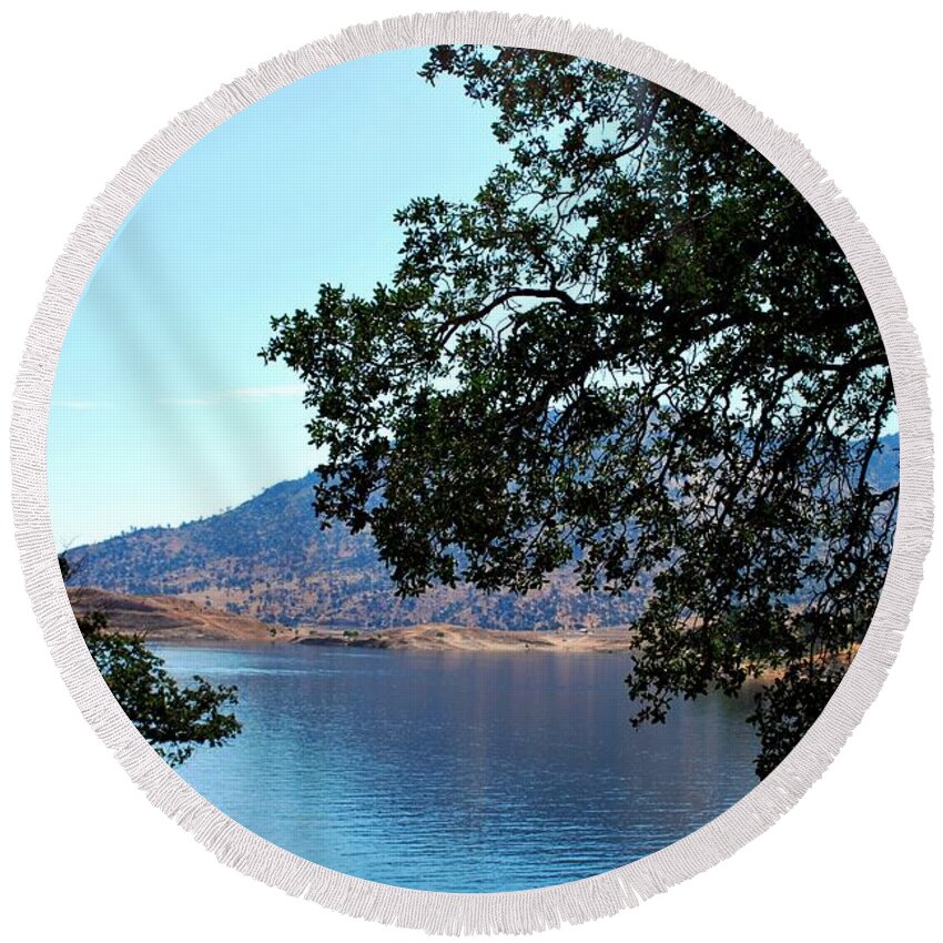  Round Beach Towel featuring the photograph Lake Isabella by Matt Quest