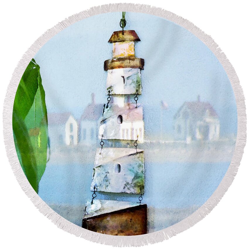 Sea Round Beach Towel featuring the photograph Living By The Sea - Pacific Ocean by Marie Jamieson