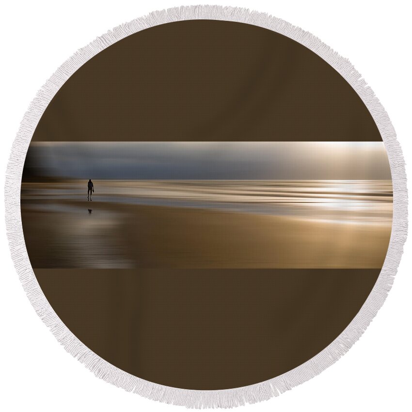 Lost Round Beach Towel featuring the photograph Lost Souls 2C by Nigel R Bell