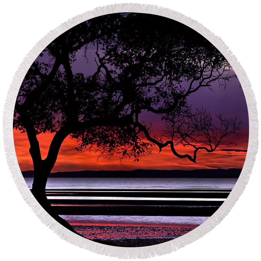 2008 Round Beach Towel featuring the photograph Moreton Bay View by Robert Charity