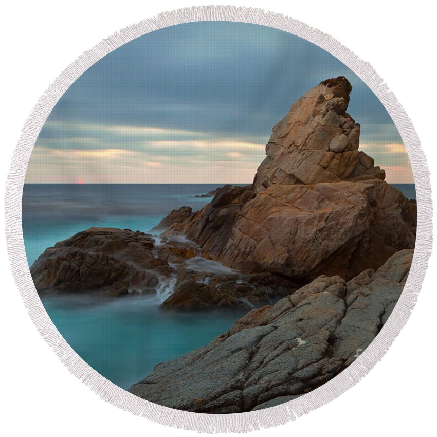 Landscape Round Beach Towel featuring the photograph Mystery by Jonathan Nguyen