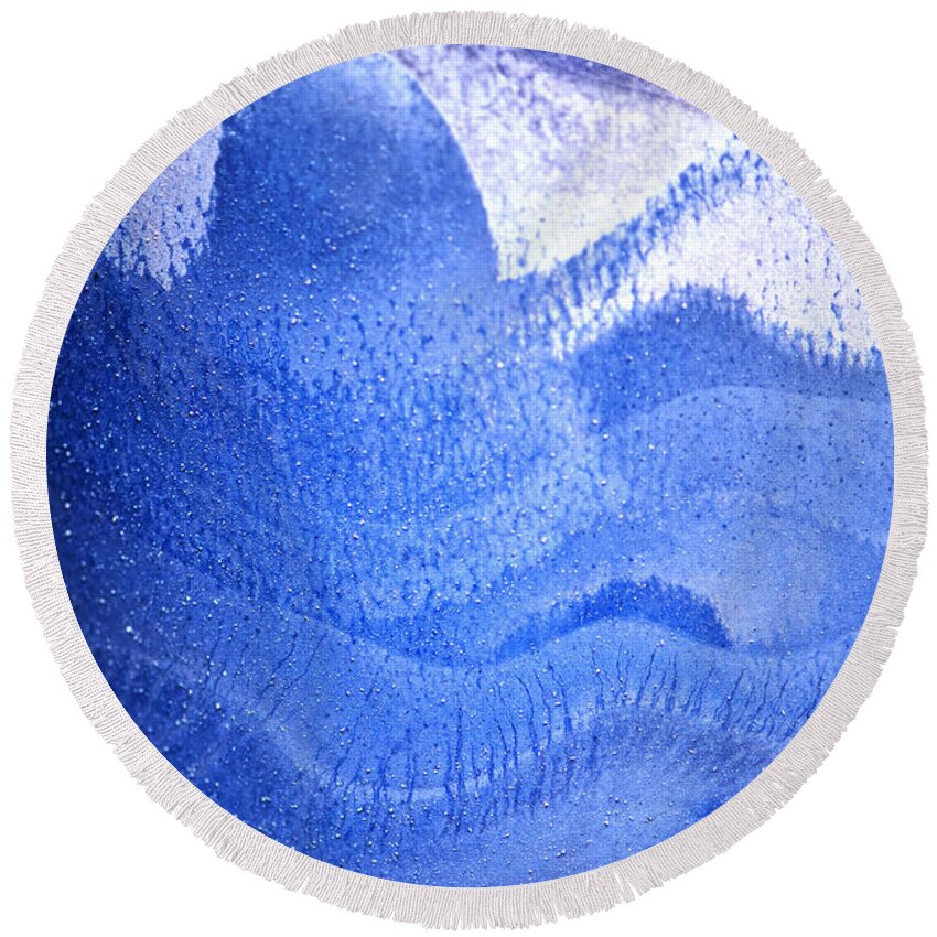 Abstract Round Beach Towel featuring the photograph Portal by Stephen Anderson