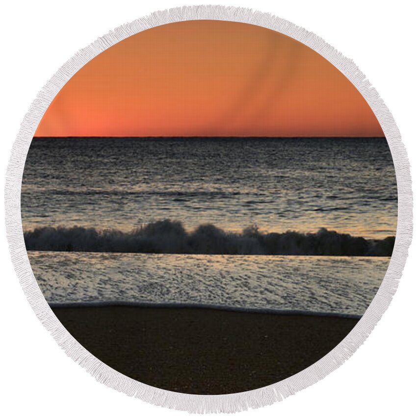 Jersey Shore Round Beach Towel featuring the photograph Rising To The Occasion - Jersey Shore by Angie Tirado