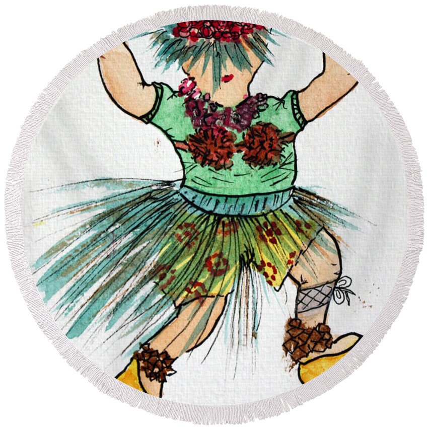 Water Colour Round Beach Towel featuring the photograph Sales Fairy Dancer 2 by Terri Waters