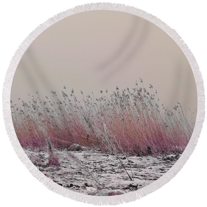 Soothing Round Beach Towel featuring the photograph Soothing View by Randi Grace Nilsberg