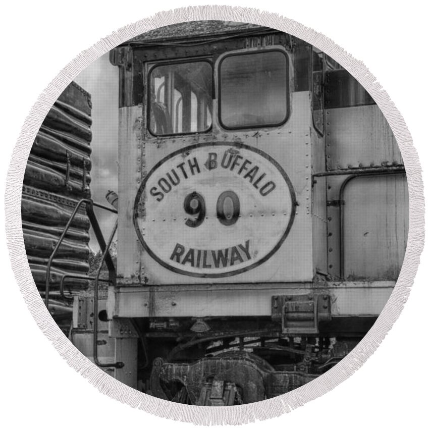 Guy Whiteley Photography Round Beach Towel featuring the photograph South Buffalo Railway 7D06191b by Guy Whiteley