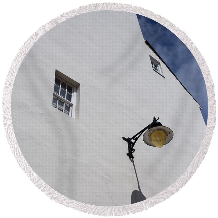 Street Lamp Round Beach Towel featuring the photograph Street Lamp by Nigel R Bell