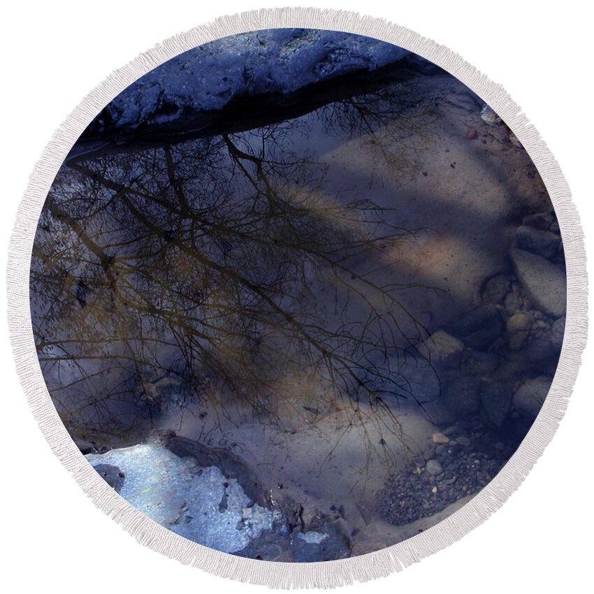 Colette Round Beach Towel featuring the photograph Transparent Water in Nature by Colette V Hera Guggenheim