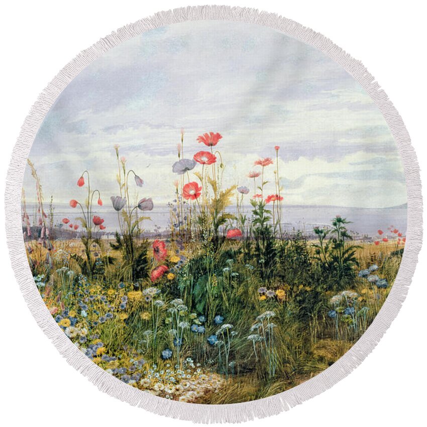 Garden View Round Beach Towels