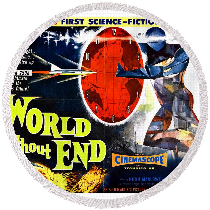 Movies Round Beach Towel featuring the photograph World Without End Poster by Gianfranco Weiss