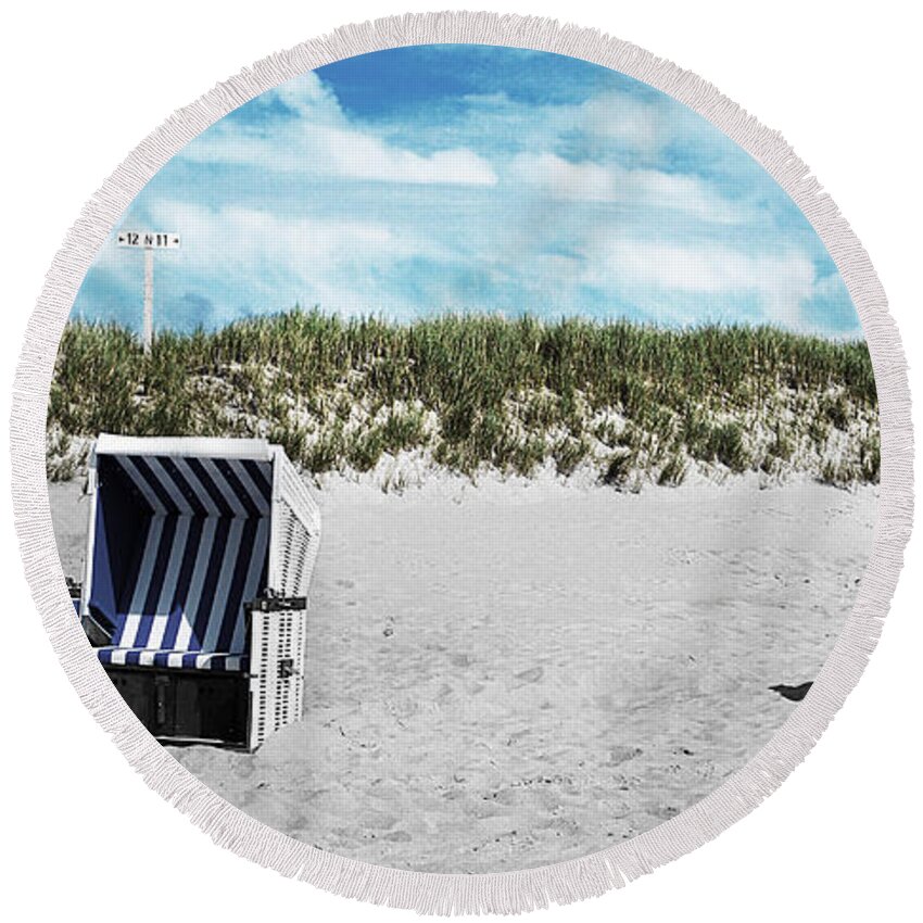 Beach Round Beach Towel featuring the photograph You And Me And ... by Hannes Cmarits