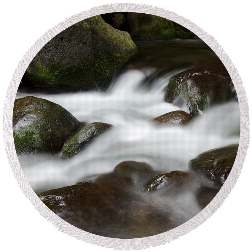 Beautiful Round Beach Towel featuring the photograph Iao River III by Jenna Szerlag