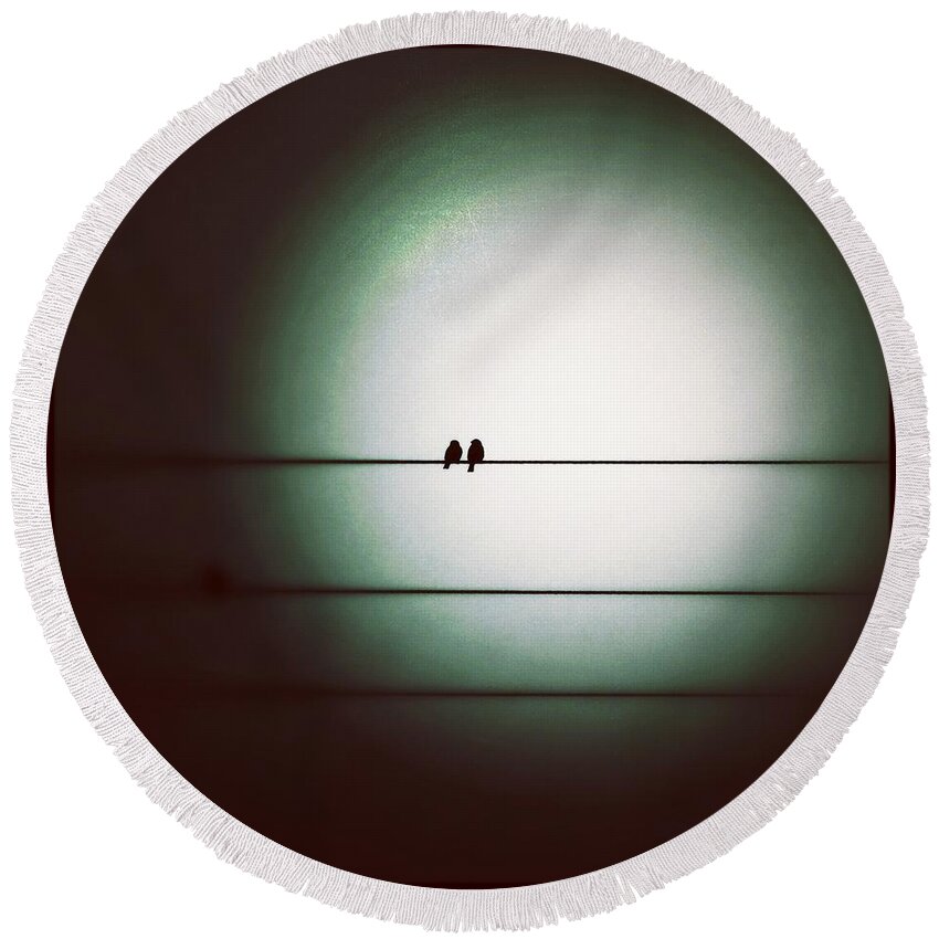 Into The Light Round Beach Towel featuring the photograph Into the Light - Instagram Photo by Marianna Mills