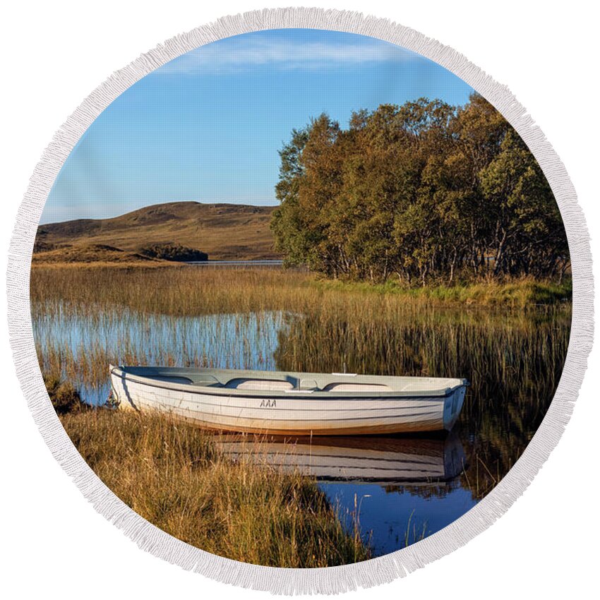 Loch Awe Round Beach Towel featuring the photograph Assynt - Scotland #1 by Joana Kruse