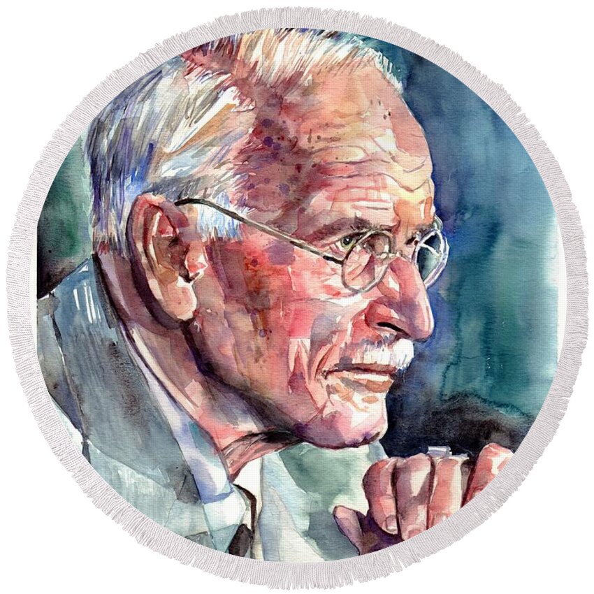 Carl Jung Round Beach Towels