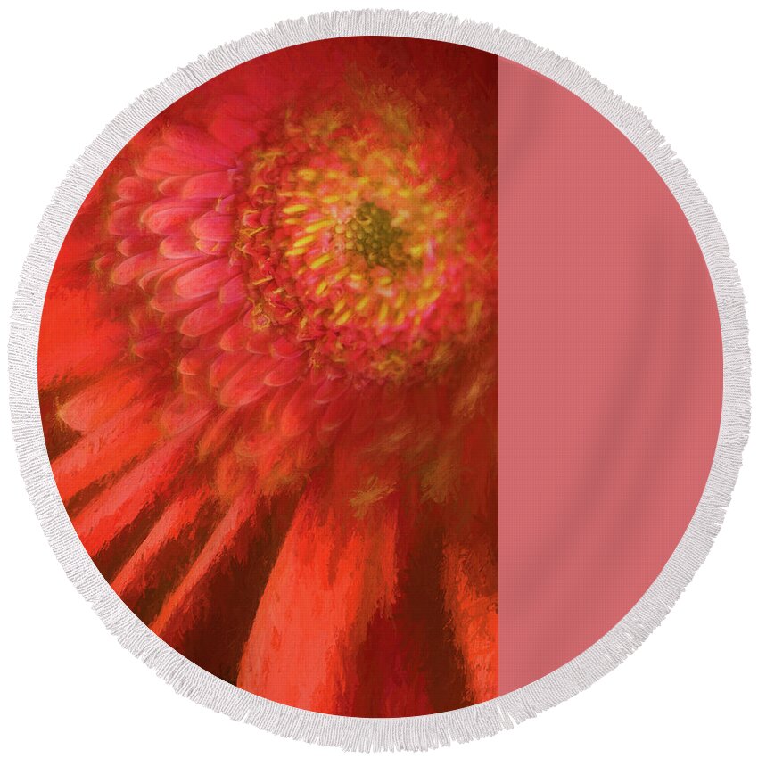 Flower Round Beach Towel featuring the photograph Flower #2 by George Robinson