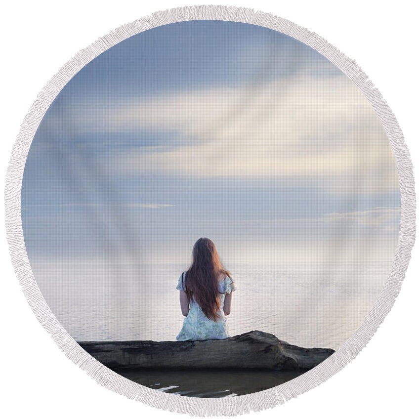  Round Beach Towel featuring the photograph In The Sea #1 by Joana Kruse