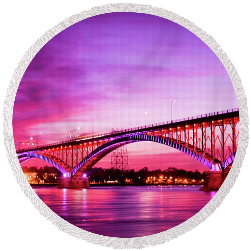 Round Beach Towel featuring the photograph Lucky Number 7 #1 by Colin Collins