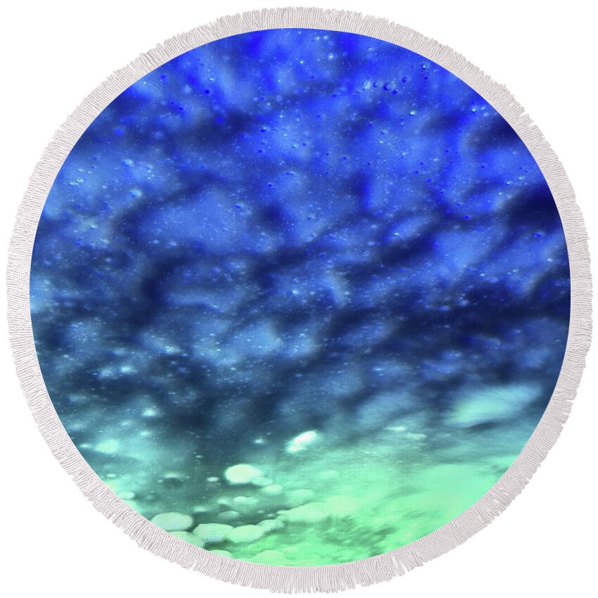 Cloud Round Beach Towel featuring the photograph View 7 #1 by Margaret Denny