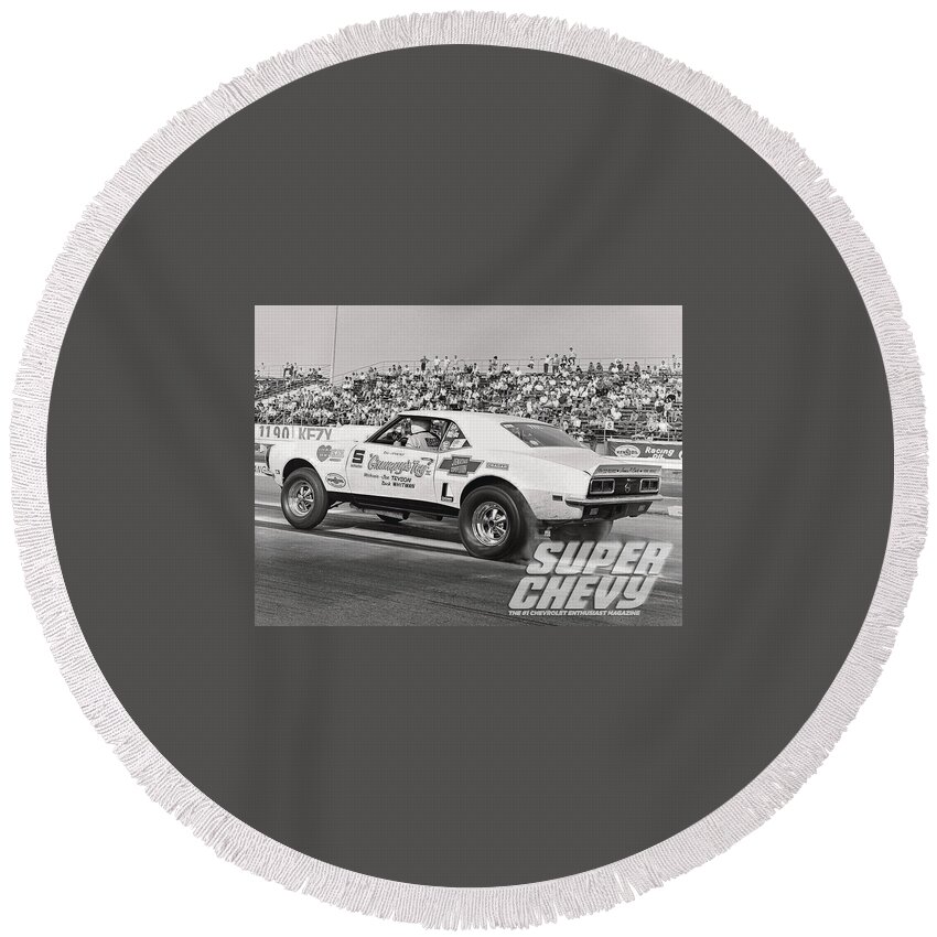 Chevrolet Round Beach Towel featuring the photograph Chevrolet #11 by Jackie Russo