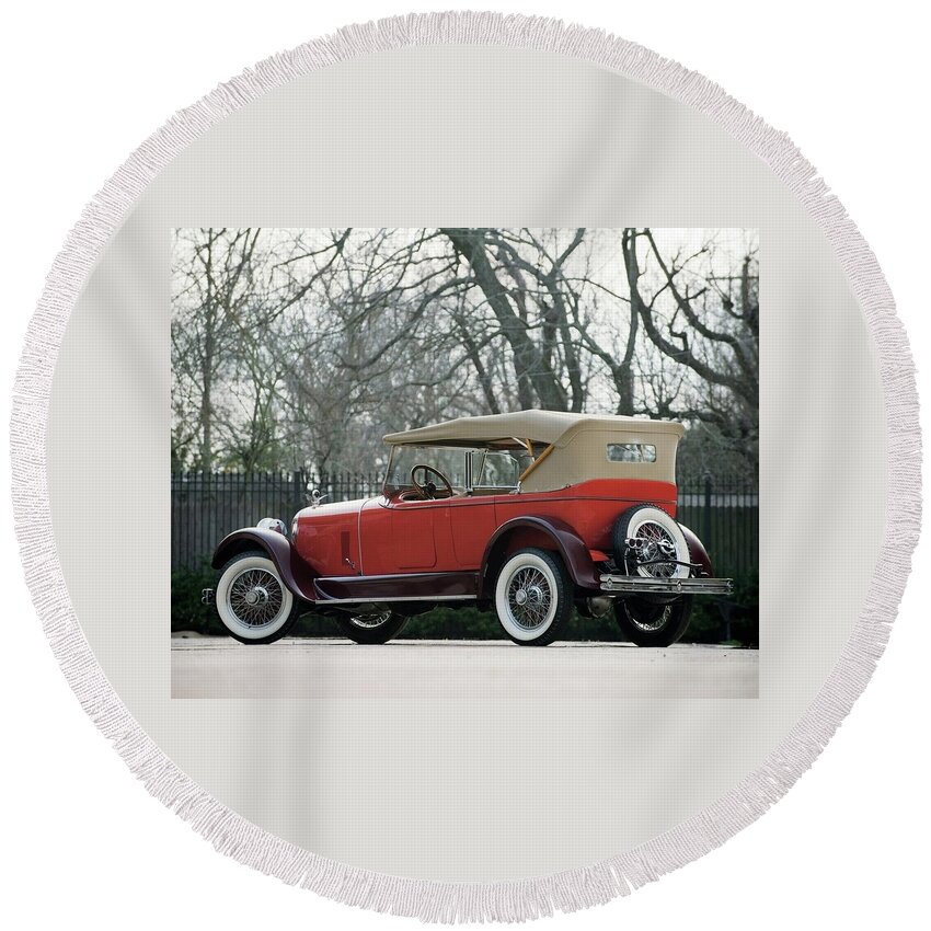 Classic Round Beach Towel featuring the photograph Classic #11 by Mariel Mcmeeking