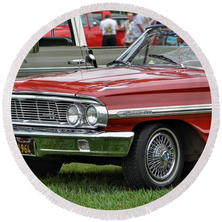 Original Round Beach Towel featuring the photograph Classic Ford  by Dean Ferreira