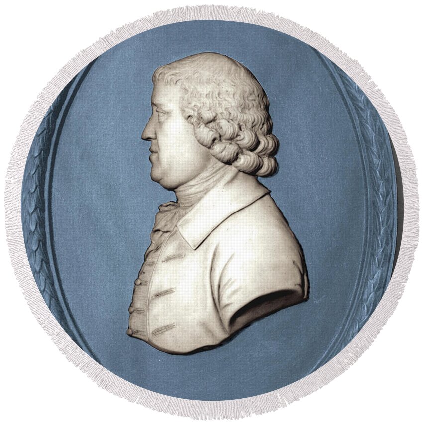 1779 Round Beach Towel featuring the photograph Josiah Wedgwood #2 by Granger
