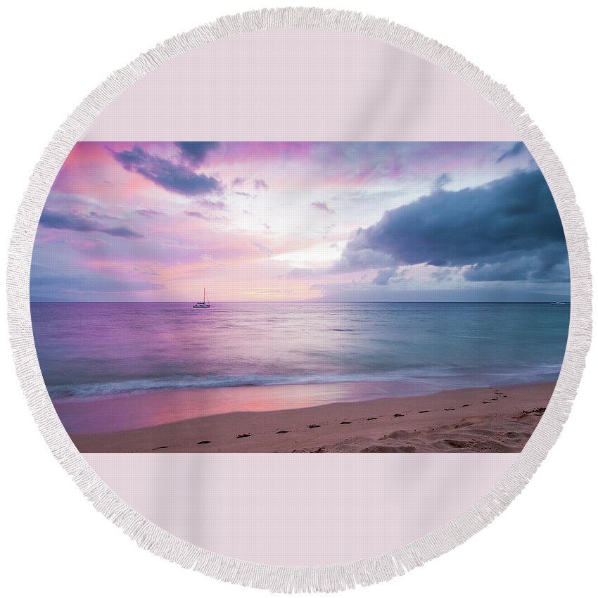 Ocean Round Beach Towel featuring the photograph Ocean #39 by Mariel Mcmeeking