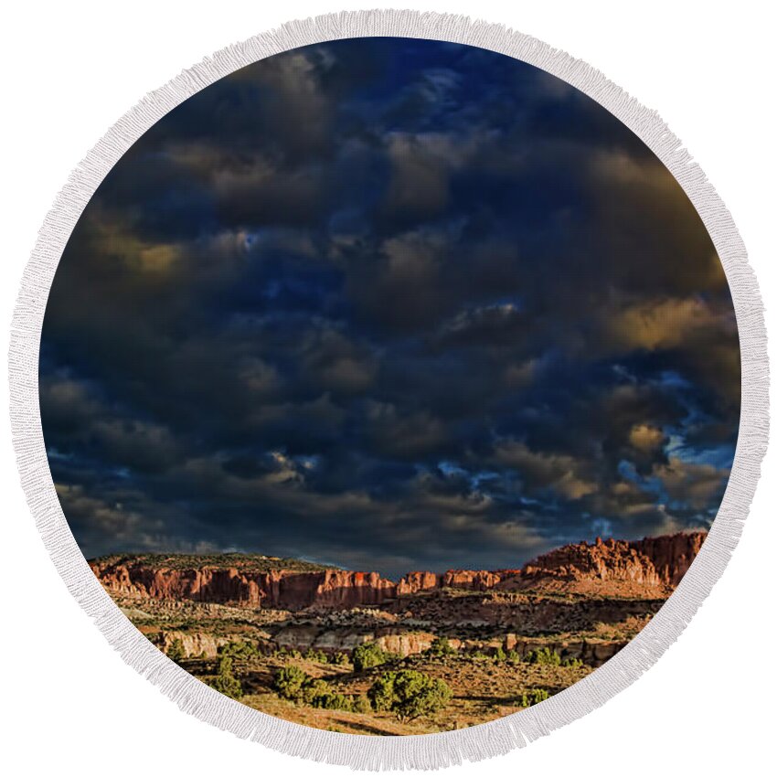 Capitol Reef National Park Round Beach Towel featuring the photograph Capitol Reef National Park #721 by Mark Smith