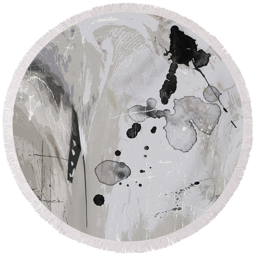 Abstract Round Beach Towel featuring the photograph Abstract 49 by Karen Lynch