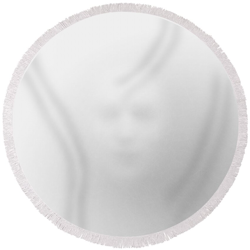 Face Round Beach Towel featuring the photograph Apparition by Gianni Sarcone