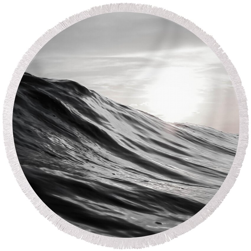 Water Round Beach Towel featuring the photograph Motion of Water by Nicklas Gustafsson