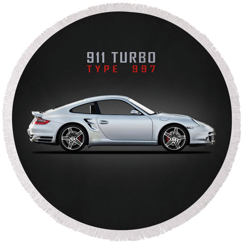 911 Round Beach Towel featuring the photograph 911 Turbo Type 997 by Mark Rogan