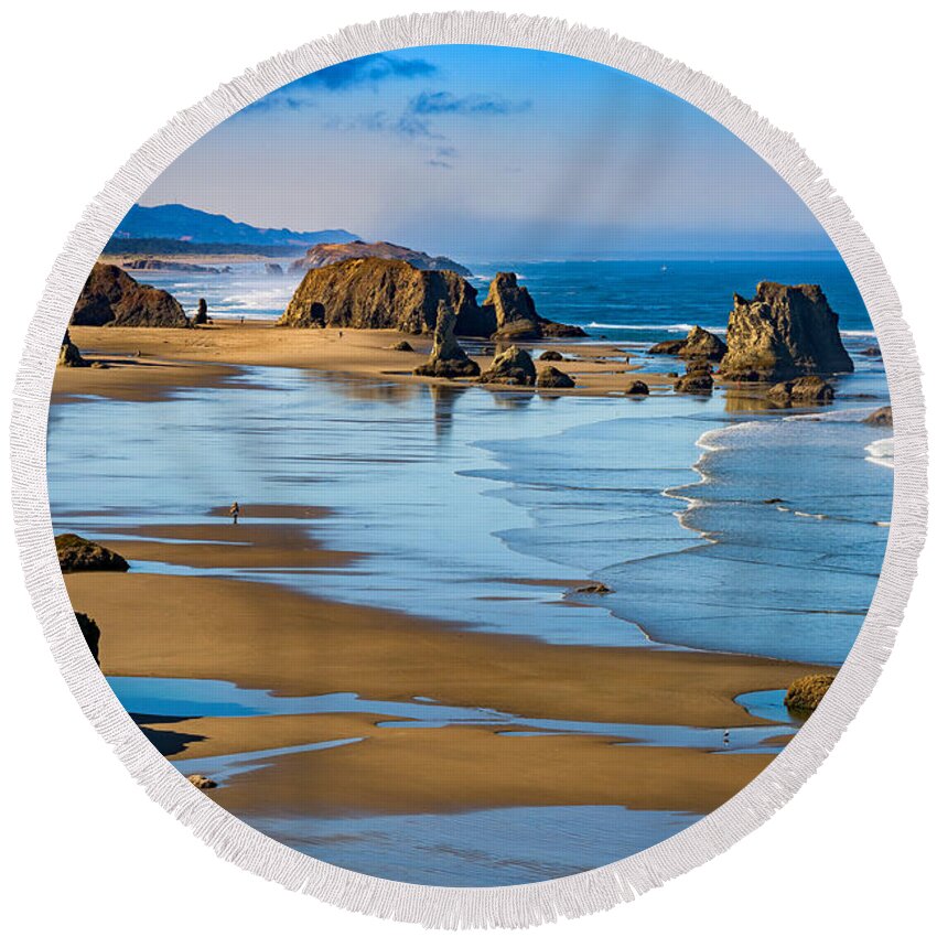 Southern Pacific Round Beach Towels